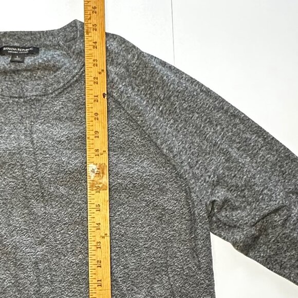 Banana Republic Men’s Organic Cotton Crewneck Sweater Size Large, Shrunk to Med - Picture 4 of 8